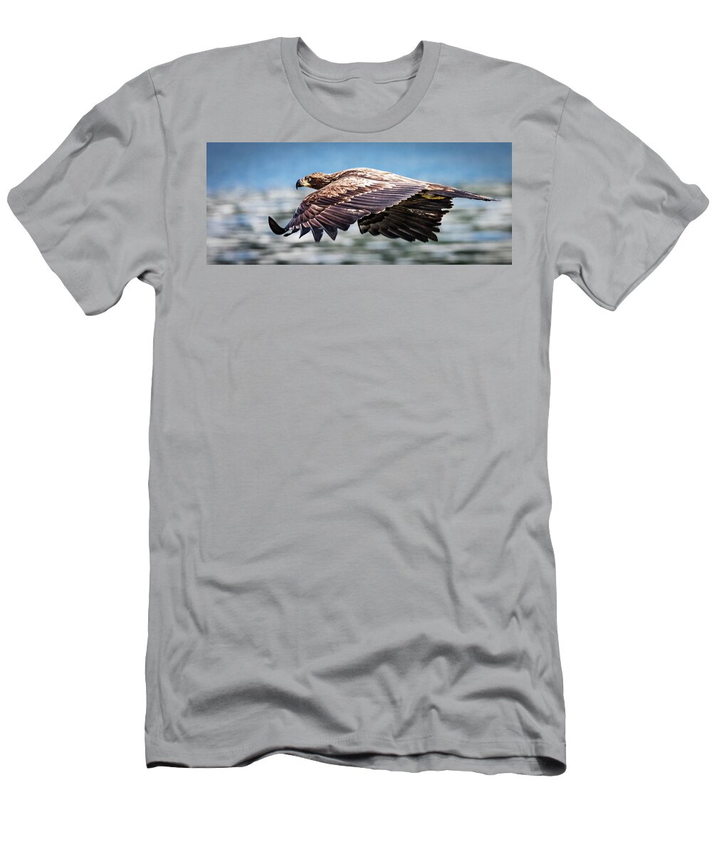 Bird T-Shirt featuring the photograph Speeding by Bruce Bonnett