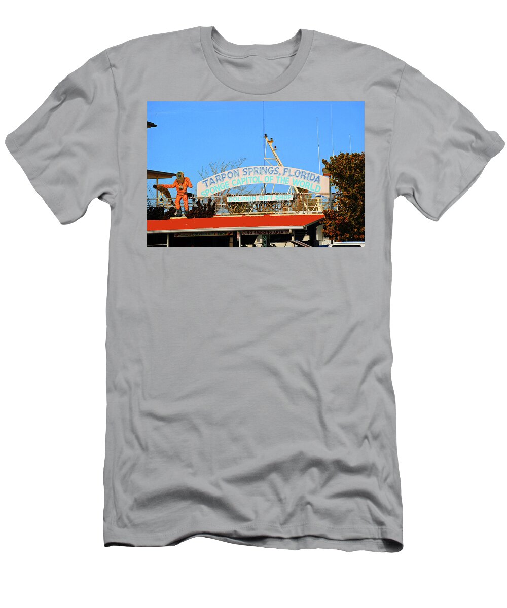 Greek T-Shirt featuring the photograph Sponge Capitol by Jost Houk