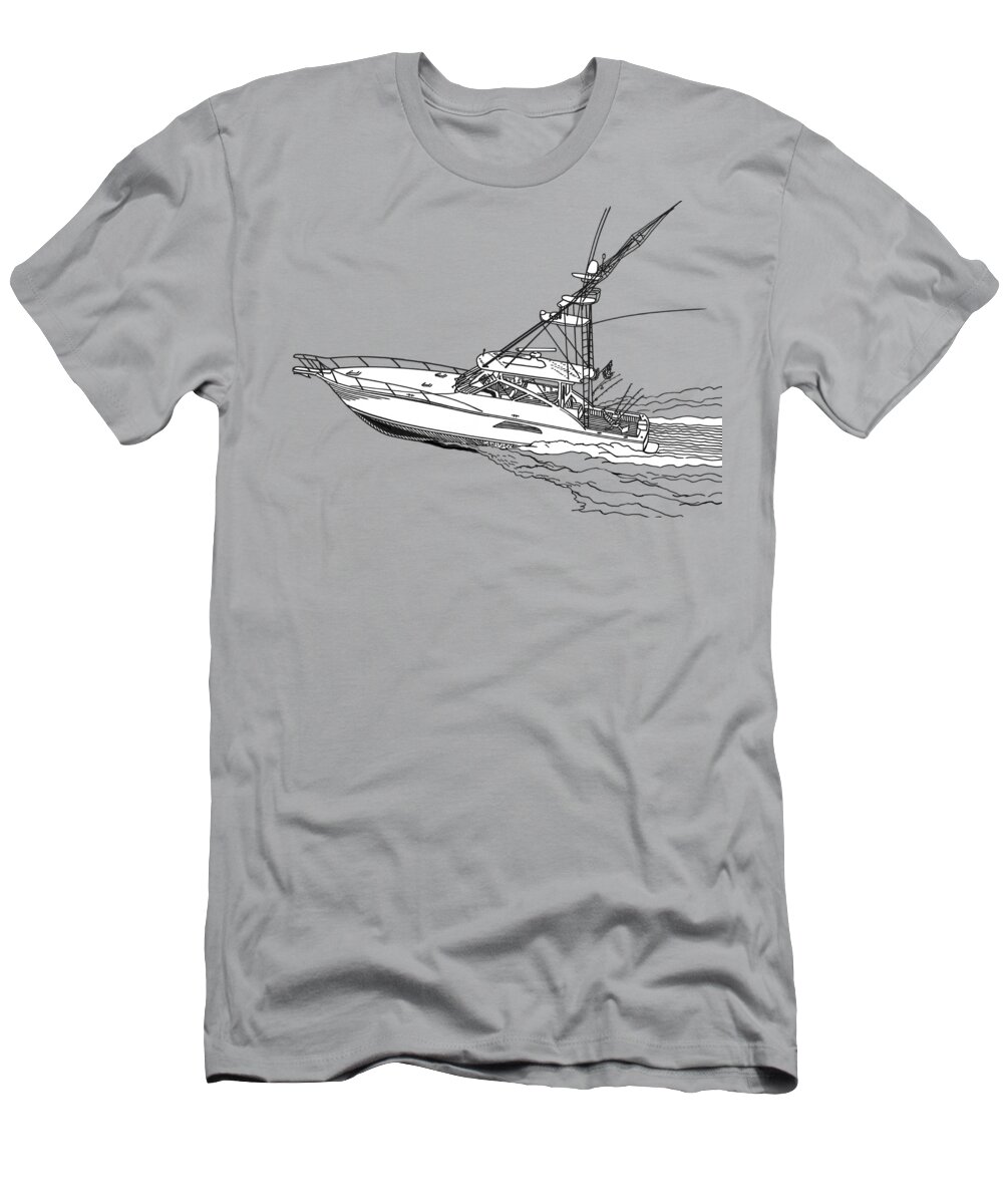 SportFish Yacht Custom Tee Shirt T-Shirt