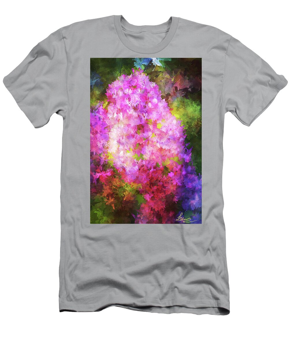 Abstract T-Shirt featuring the digital art Spring blossom by Lilia S