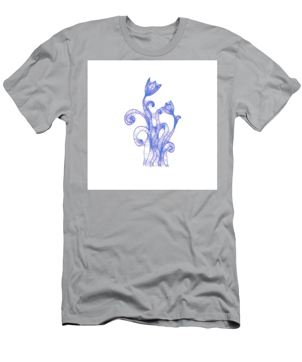 Flower T-Shirt featuring the painting Spring Flower 4c by Celestial Images