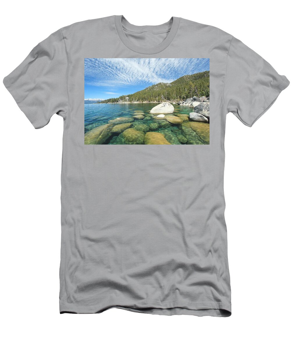 Lake Tahoe T-Shirt featuring the photograph Spring Shores by Sean Sarsfield