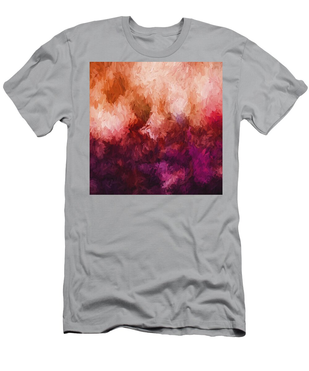 Digital Painting T-Shirt featuring the digital art And God Created by Bonnie Bruno