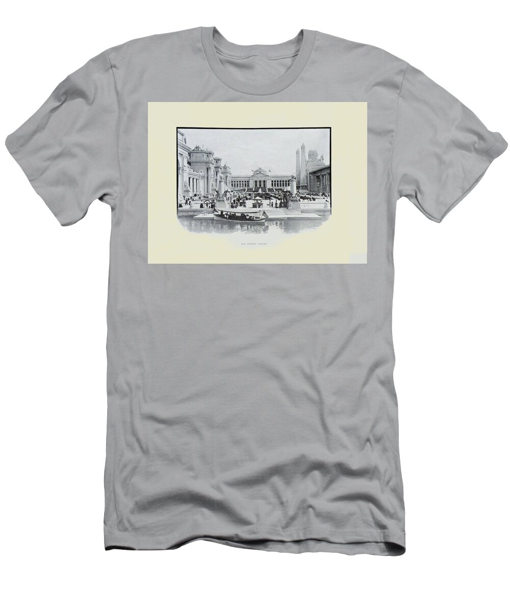 St. Louis T-Shirt featuring the photograph St. Louis World's Fair The Sunken Garden by Irek Szelag