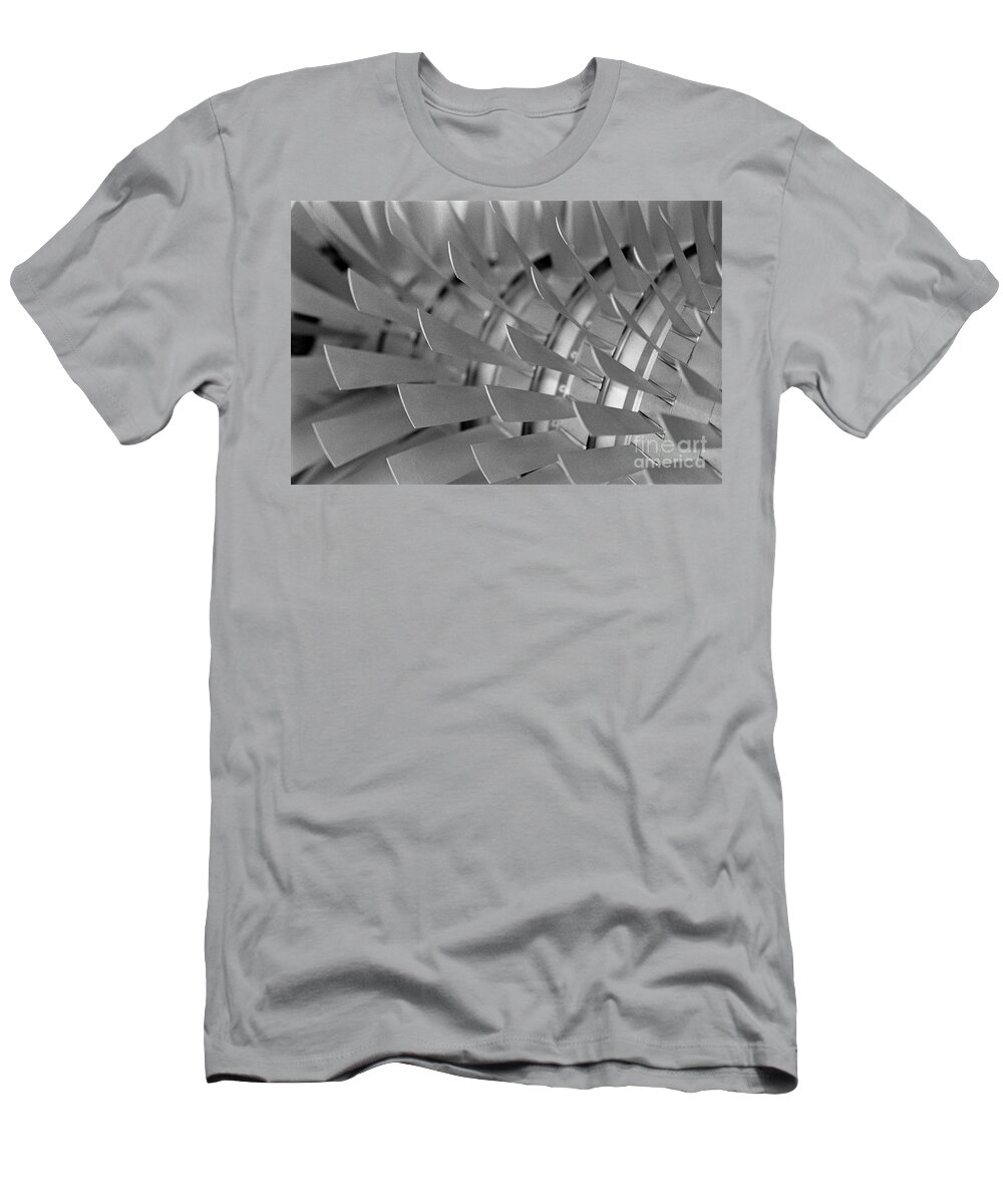 Turbojet T-Shirt featuring the photograph Stainless blades by Riccardo Mottola
