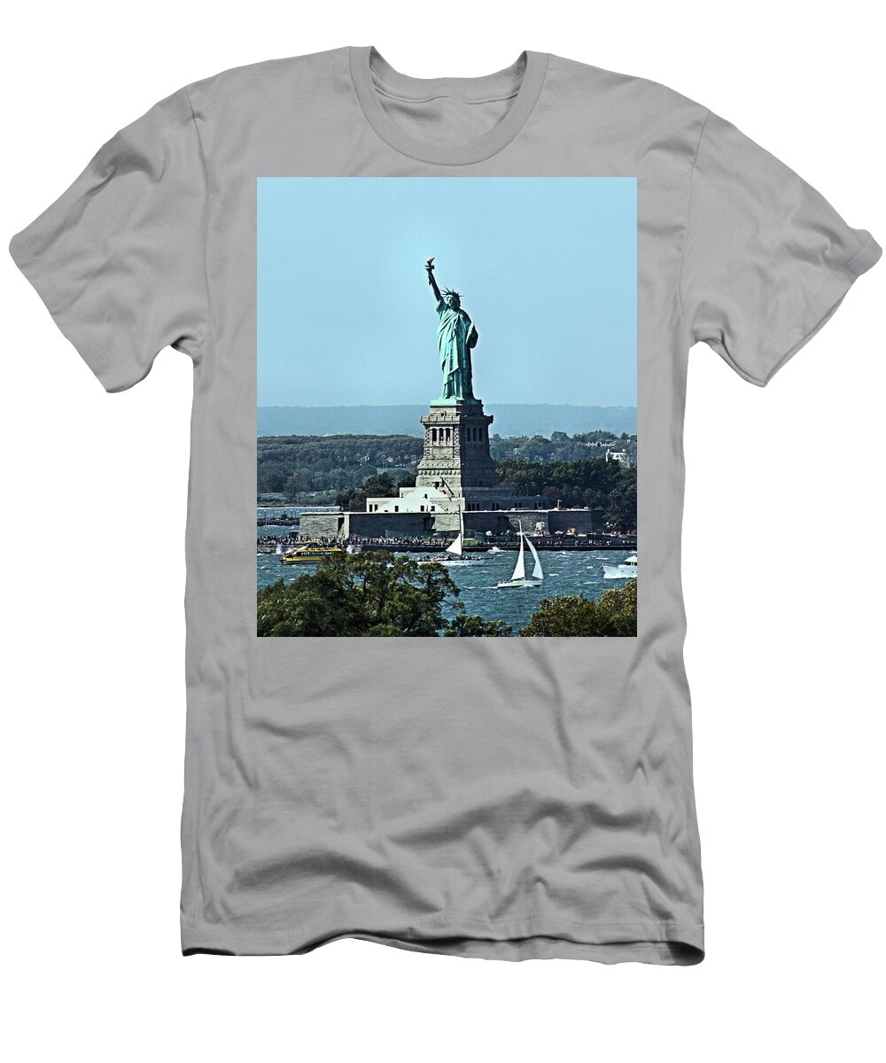Statue Of Liberty T-Shirt featuring the photograph Statue of Liberty by Kristin Elmquist