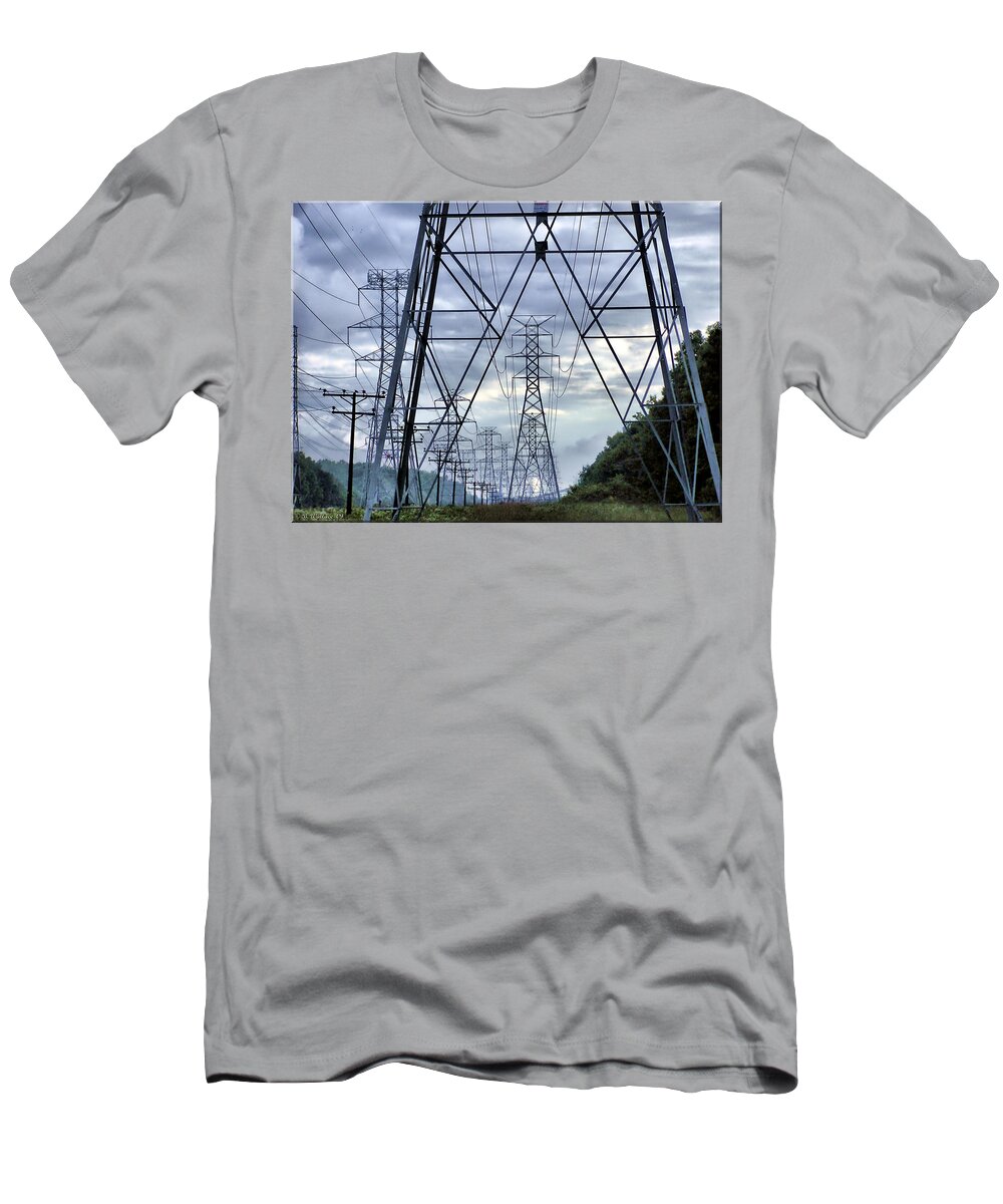 2d T-Shirt featuring the photograph Steel Soldiers Marching To The Sea by Brian Wallace