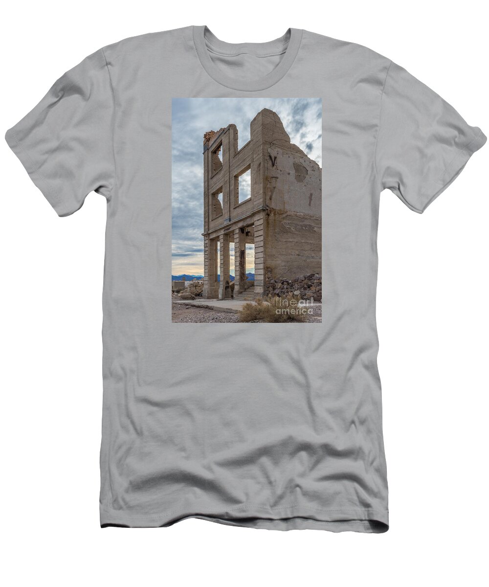 Rhyolite Ghost Town T-Shirt featuring the photograph Still Standing by Daniel Ryan
