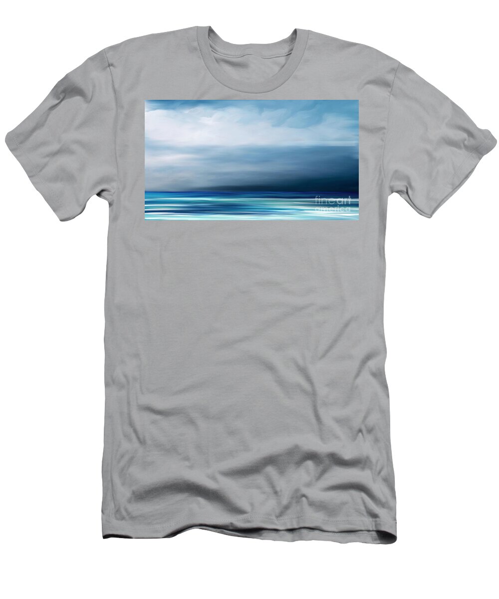 Anthony Fishburne T-Shirt featuring the mixed media Storm Clouds by Anthony Fishburne