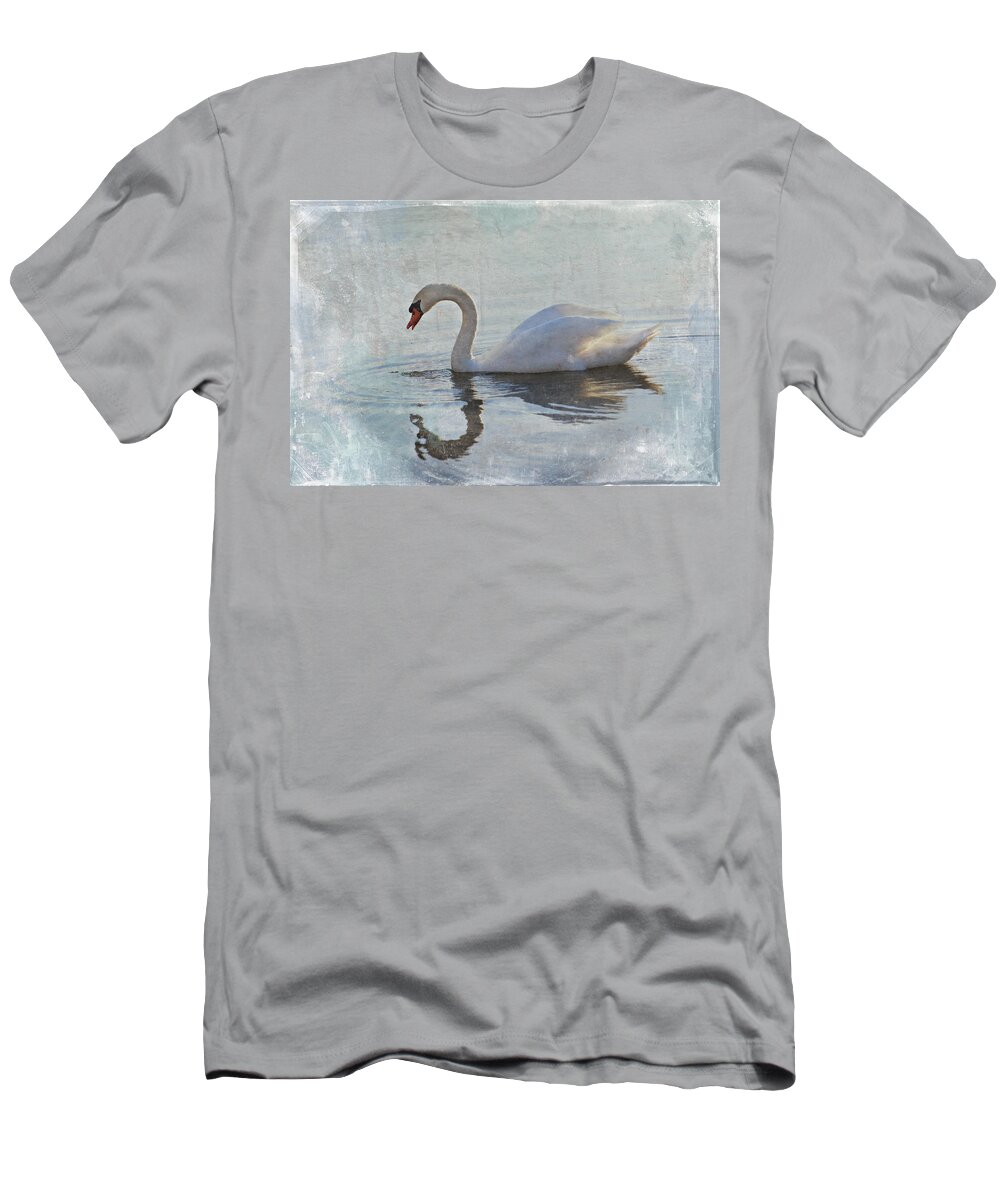 Swan T-Shirt featuring the photograph Summer Drift by Jill Love