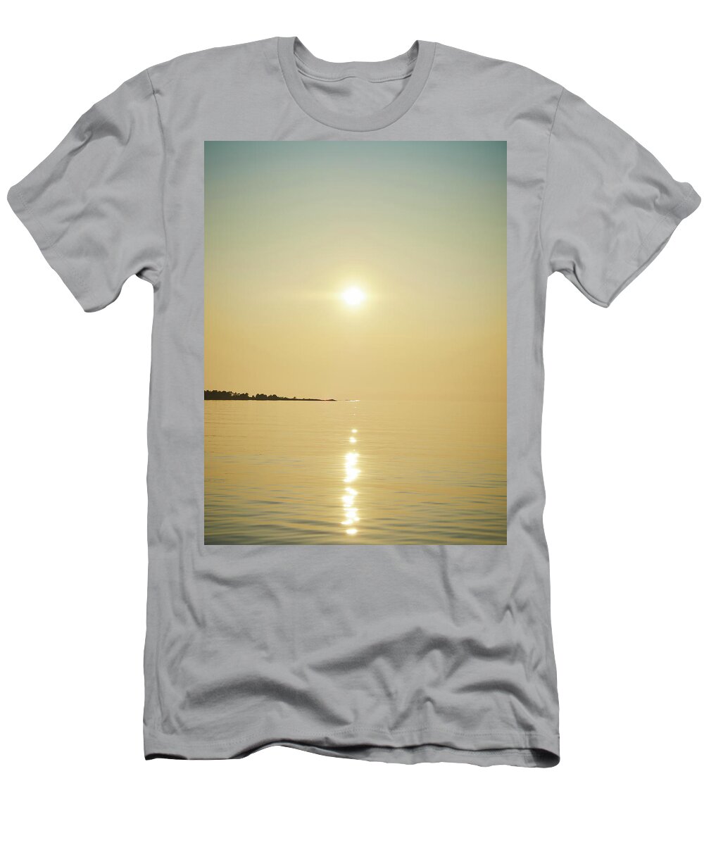 Jouko Lehto T-Shirt featuring the photograph Summer Seaside sunset by Jouko Lehto