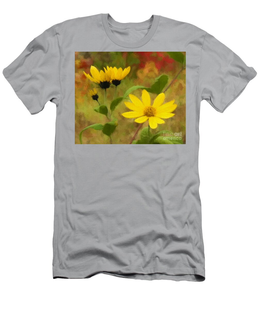 Flower T-Shirt featuring the photograph Sun Lovers by Carol Randall