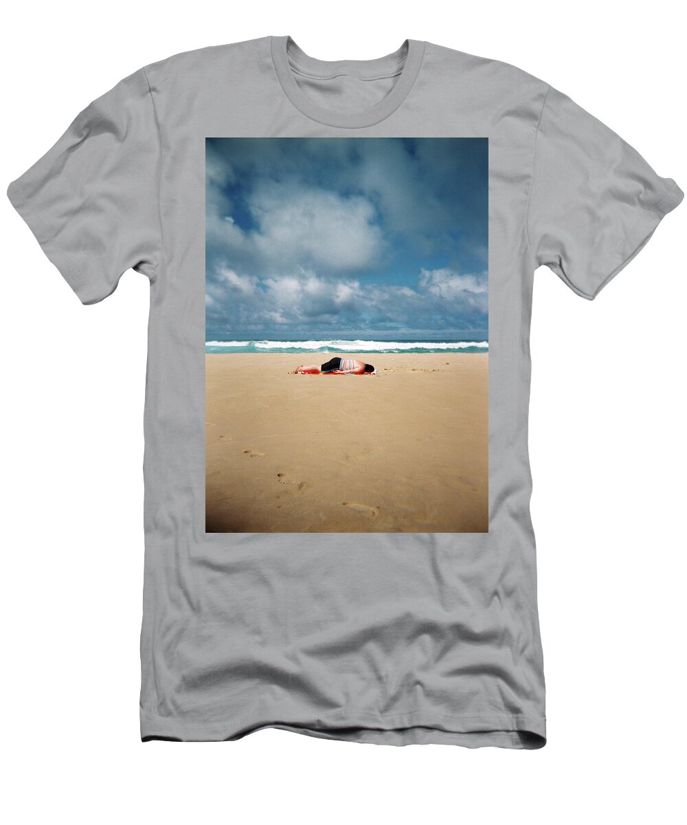 Surfing T-Shirt featuring the photograph Sunbather by Nik West