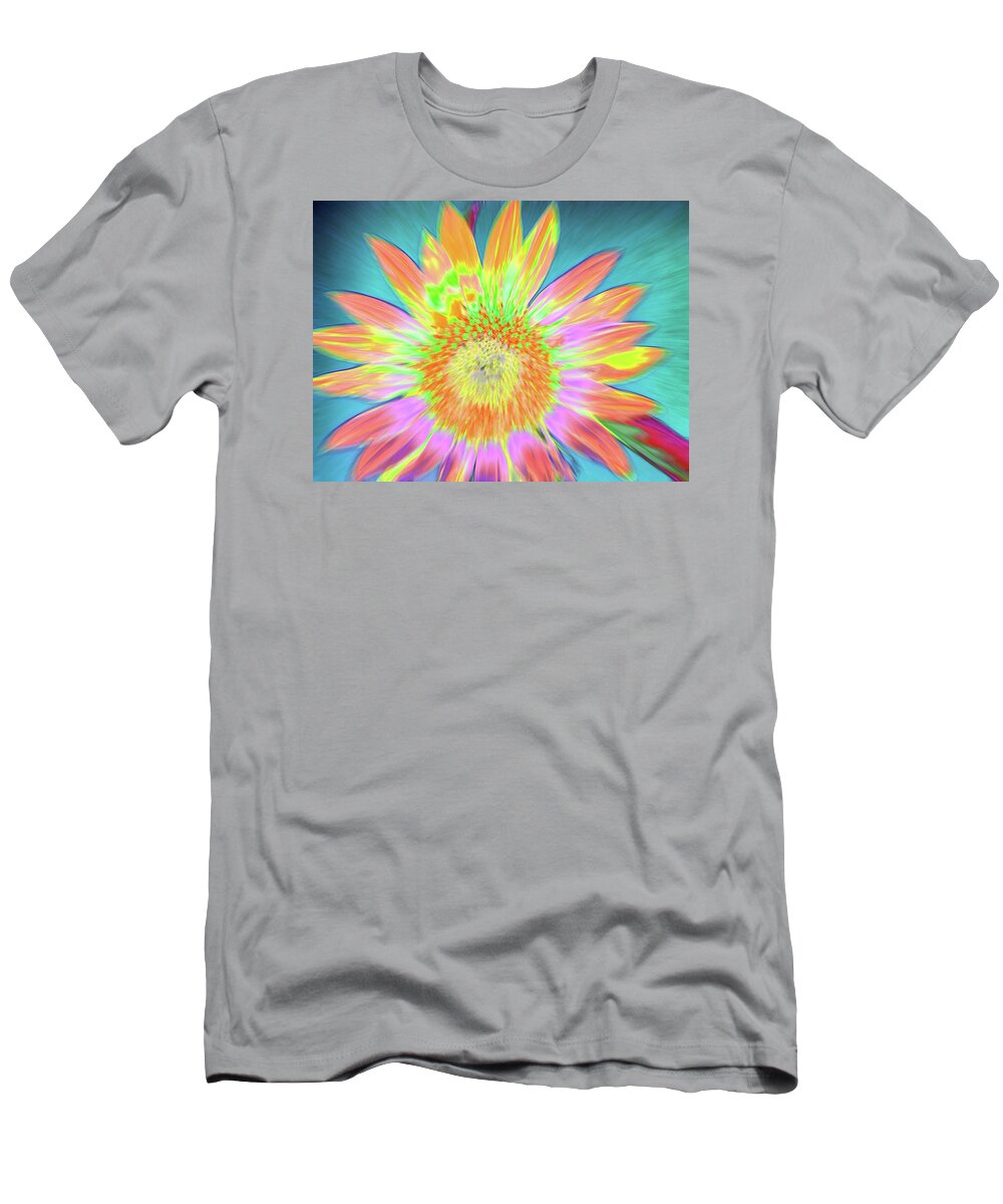 Sunflowers T-Shirt featuring the photograph Sunfeathered by Cris Fulton