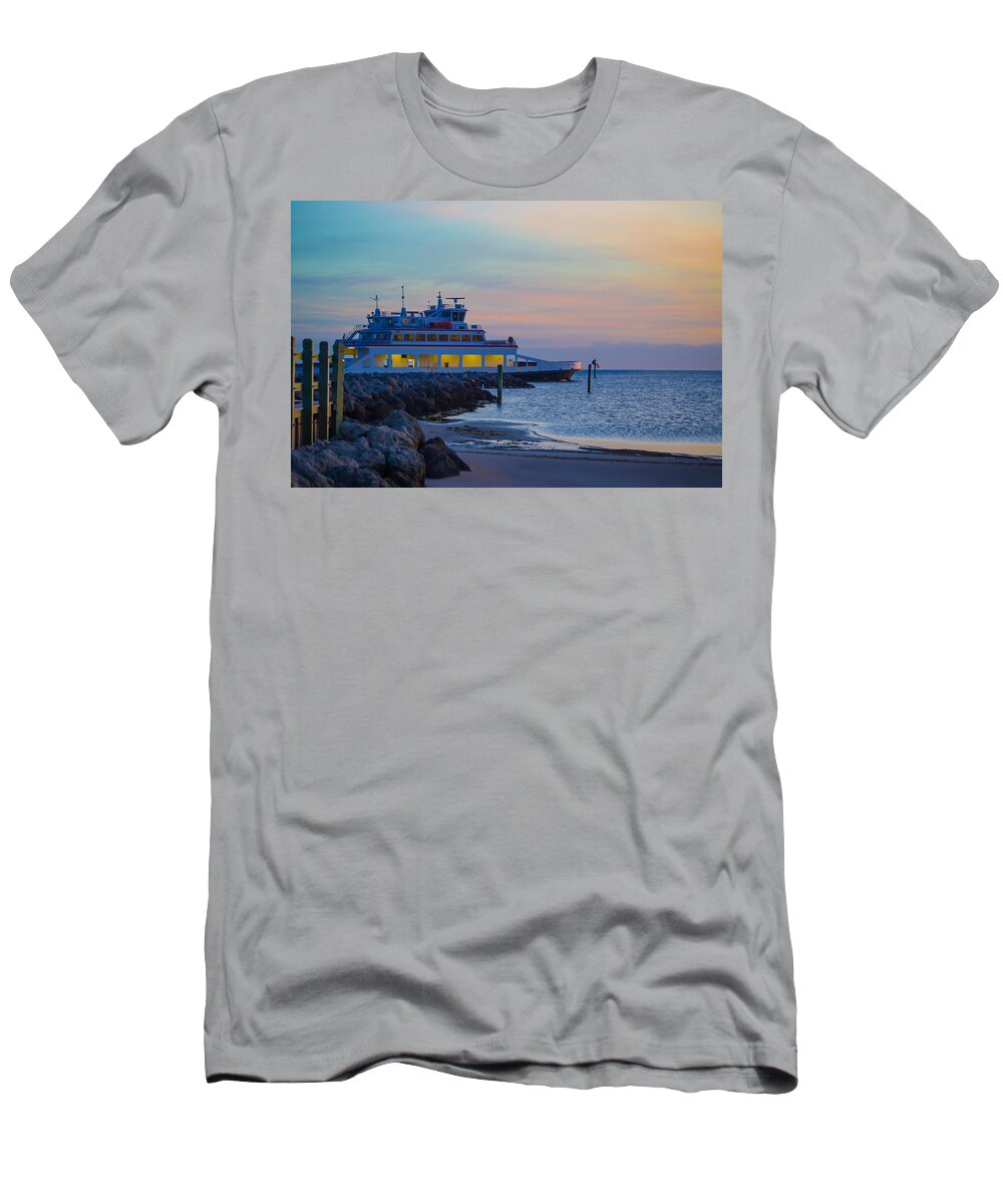 Sunrise T-Shirt featuring the photograph Sunrise Voyage by Paula OMalley