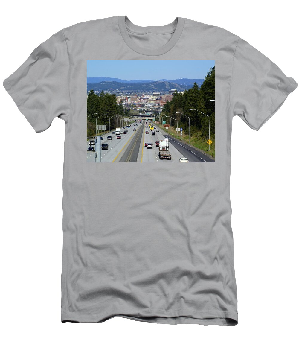 Spokane T-Shirt featuring the photograph Sunset Hill Leading in to Spokane by Ben Upham III