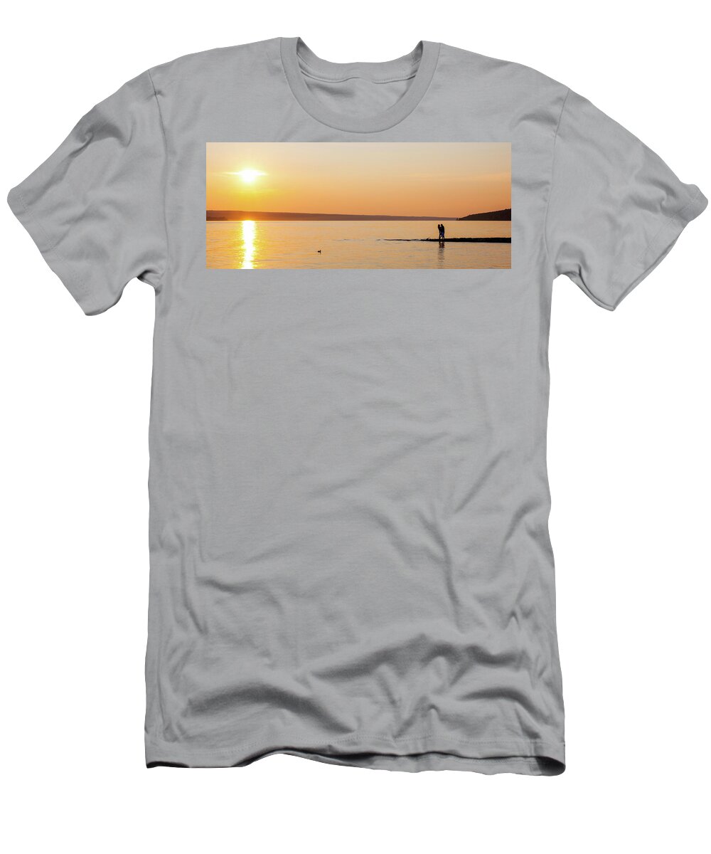 2017 T-Shirt featuring the photograph Sunset Lovers by Monroe Payne