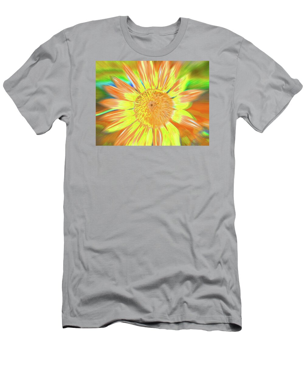 Sunflowers T-Shirt featuring the photograph Sunsoaring by Cris Fulton