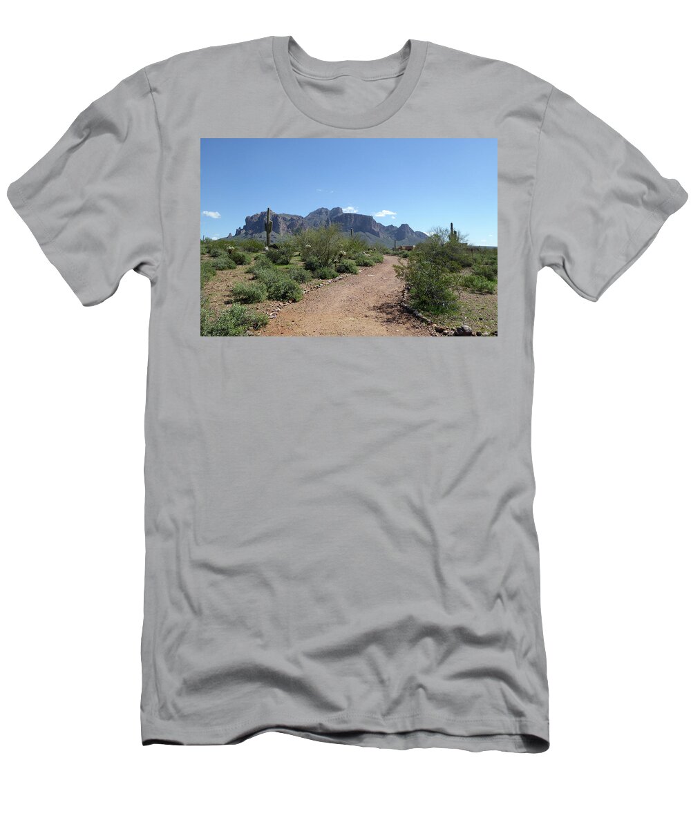 Beautiful T-Shirt featuring the photograph Superstition Trails by Gordon Beck
