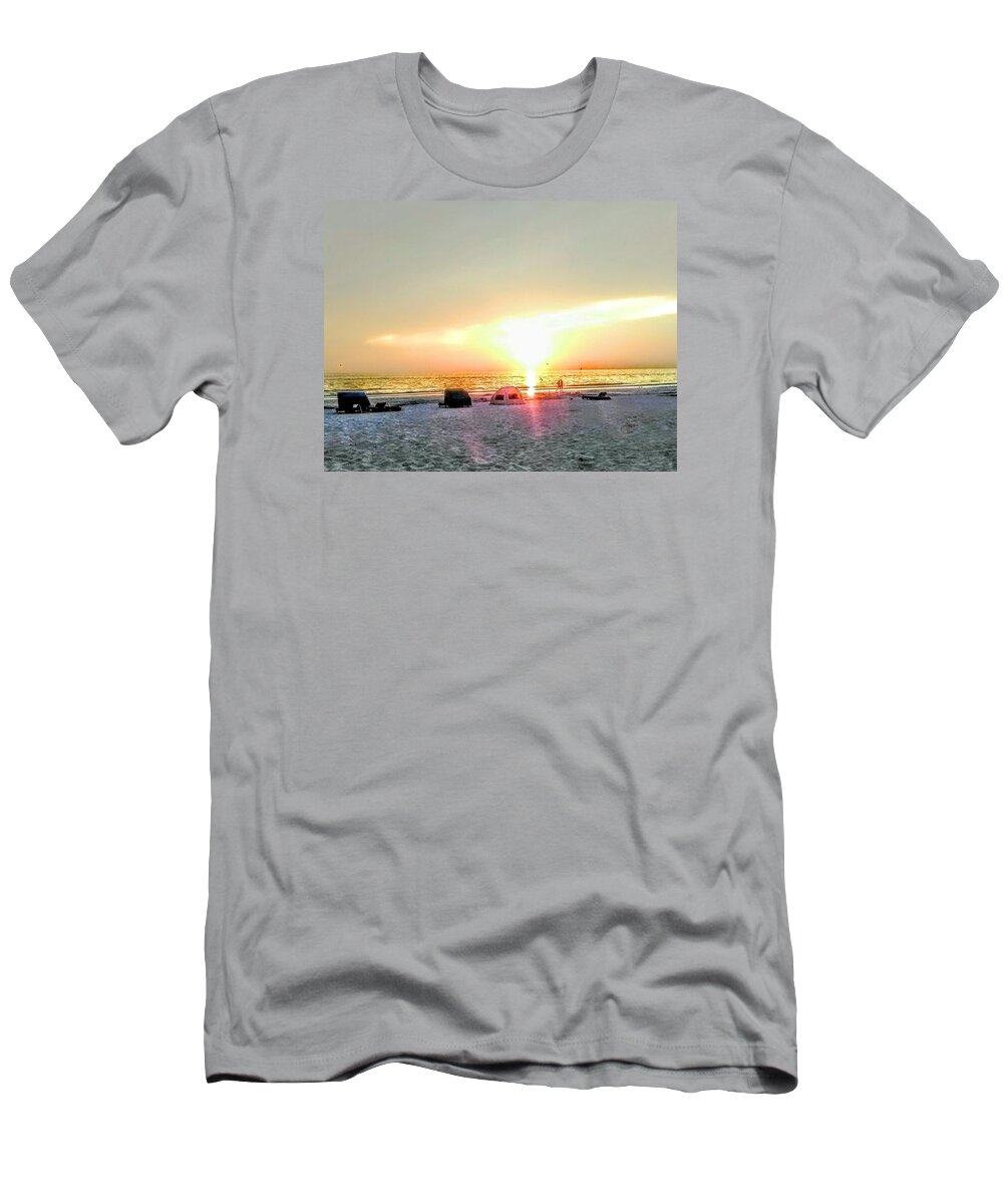Sunset T-Shirt featuring the photograph Sureal Sunset by Suzanne Berthier