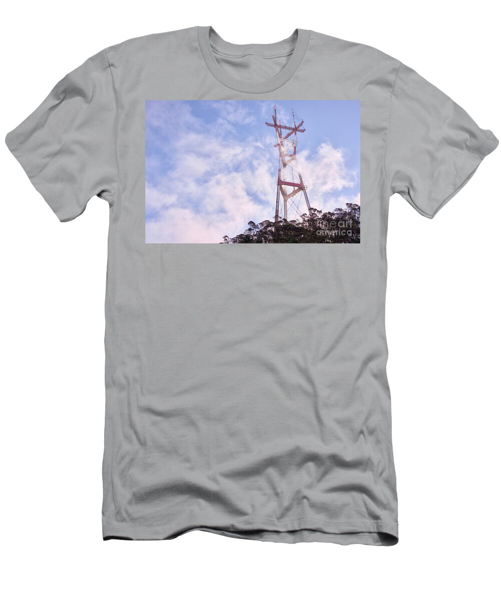 San Francisco T-Shirt featuring the photograph Sutro Tower by Dean Birinyi