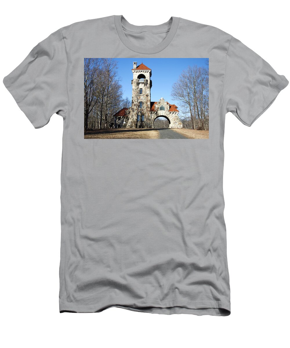 Landmark T-Shirt featuring the photograph Testimonial Gateway Tower #1 by Jeff Severson