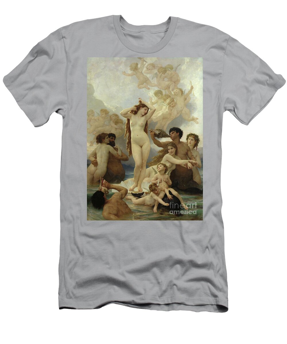 The T-Shirt featuring the painting The Birth of Venus by William-Adolphe Bouguereau