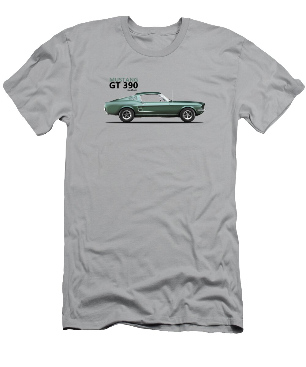 Look! BULLITT Mustang T-Shirt Classic & Late Model Fords On This One Grey 