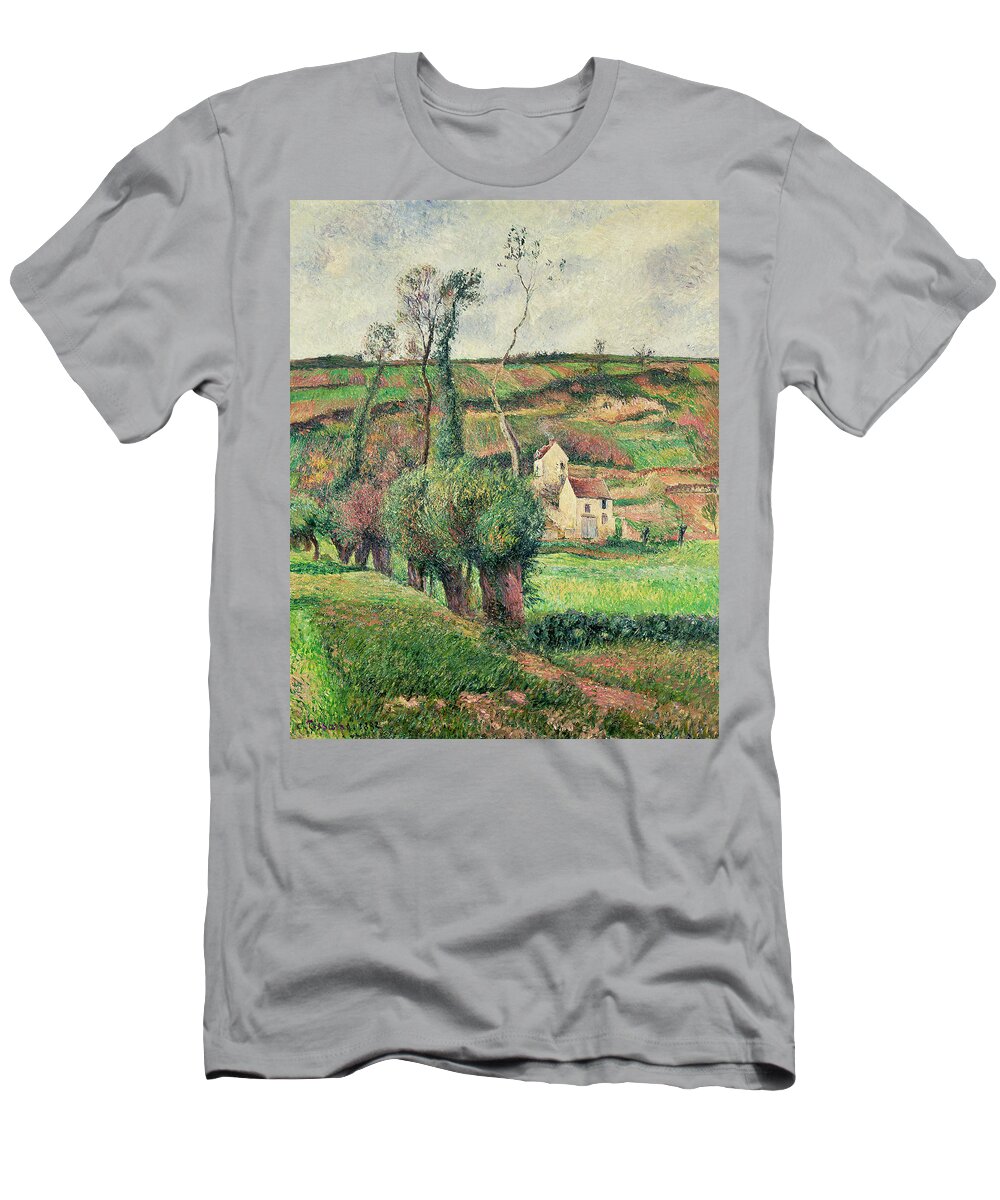 The T-Shirt featuring the painting The Cabbage Slopes by Camille Pissarro