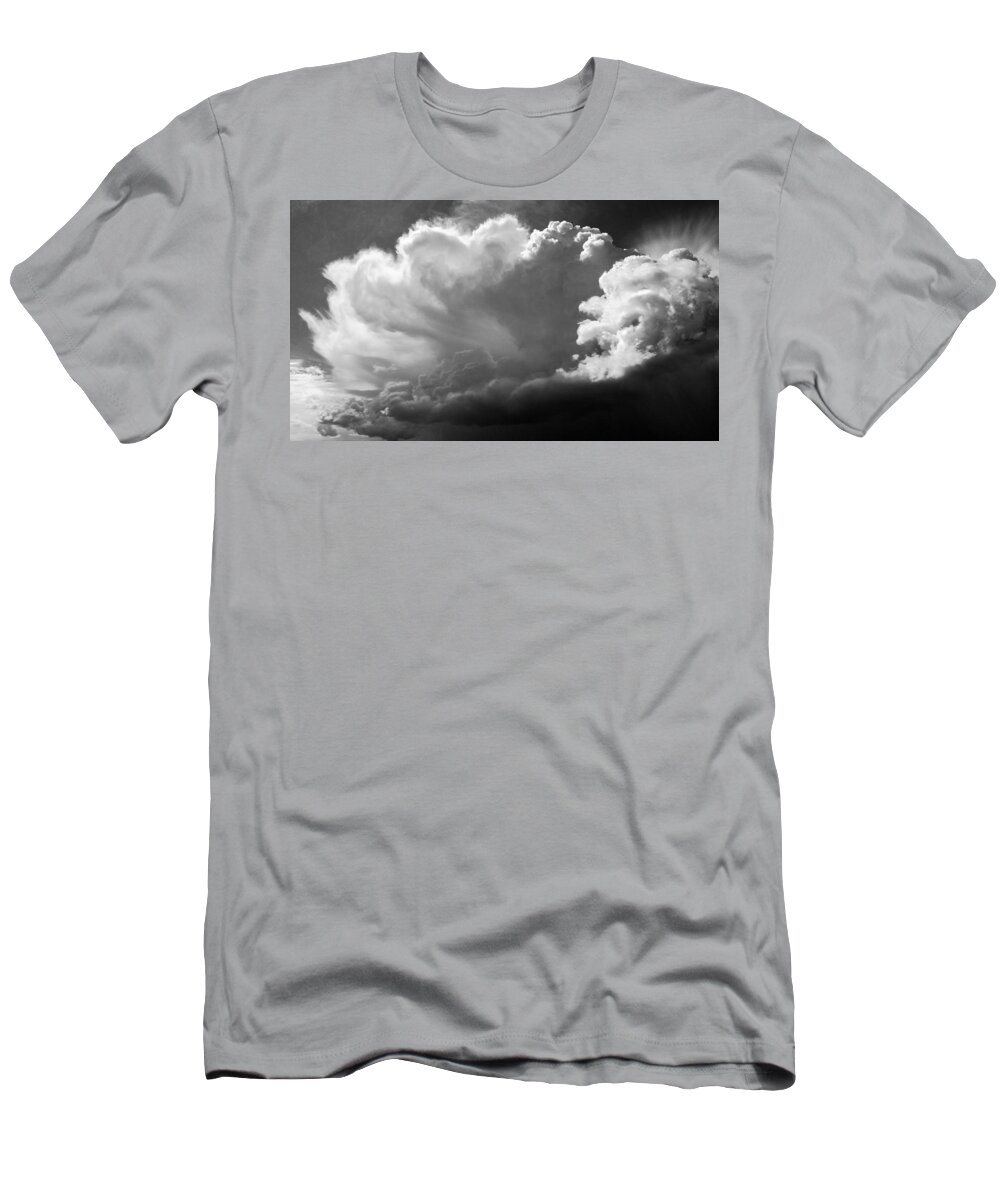Clouds T-Shirt featuring the photograph The Cloud Gatherer by John Bartosik