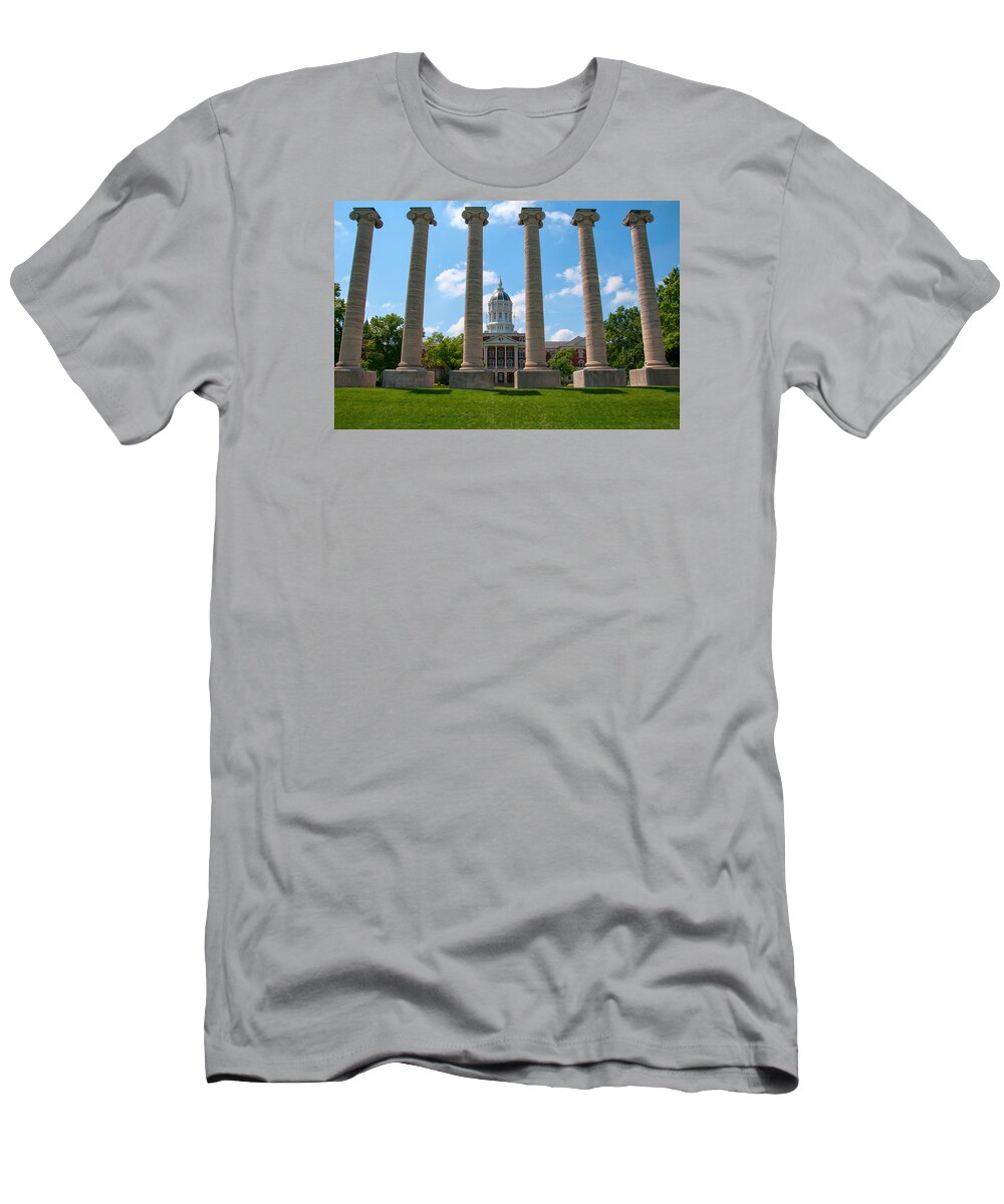 Missouri T-Shirt featuring the photograph The Columns by Steve Stuller