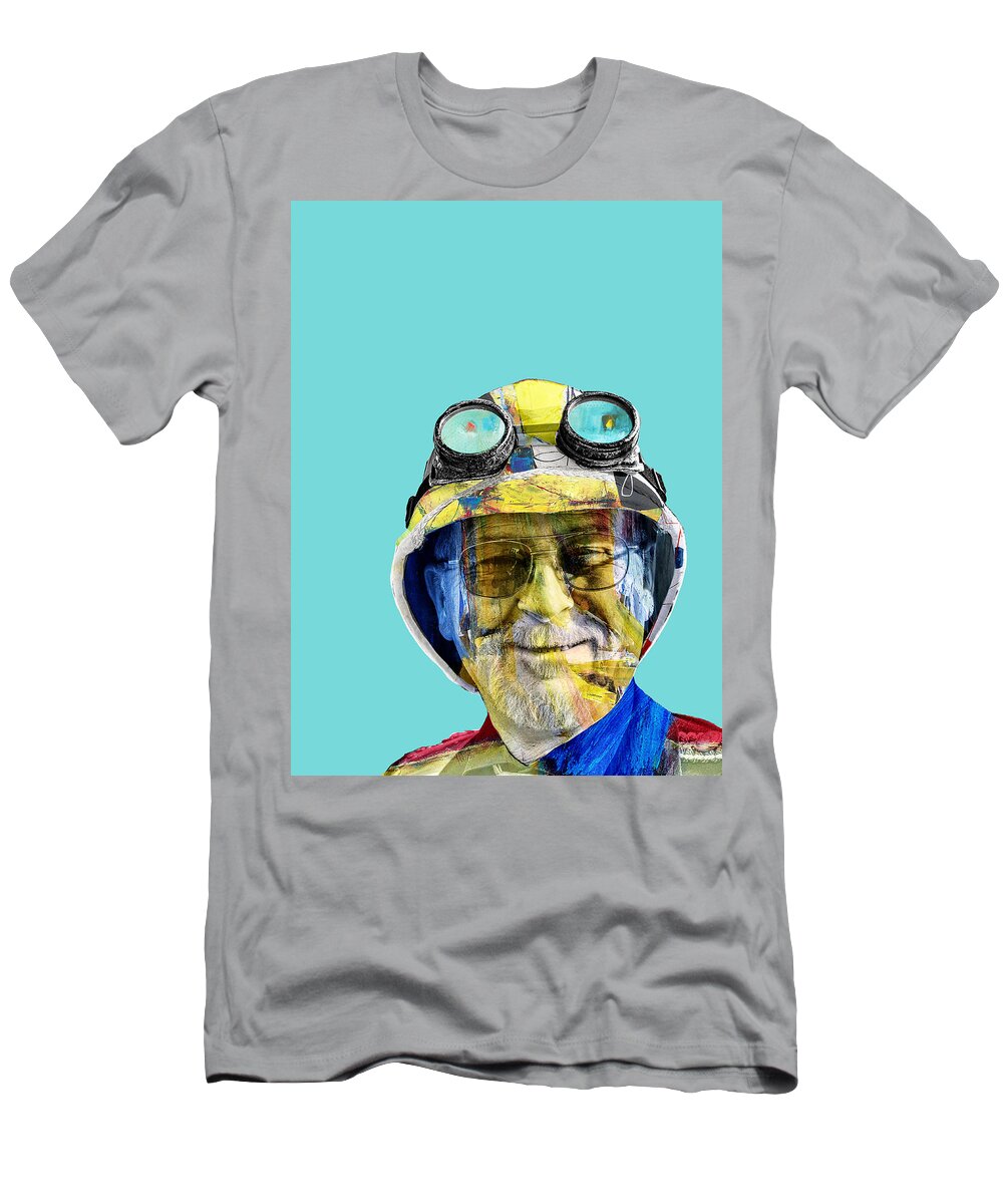 Explorer T-Shirt featuring the mixed media The Explorer by Dominic Piperata