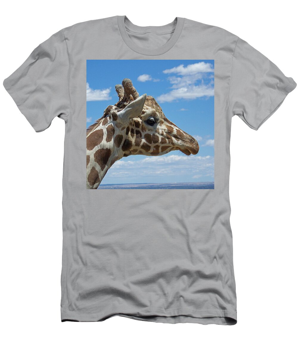 Animals T-Shirt featuring the photograph The Giraffe by Ernest Echols