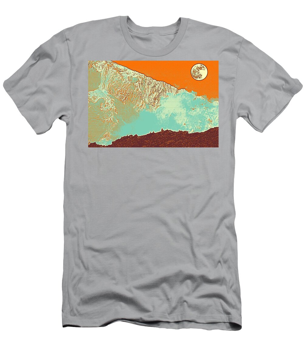 Nature T-Shirt featuring the painting The Himalayas by Celestial Images