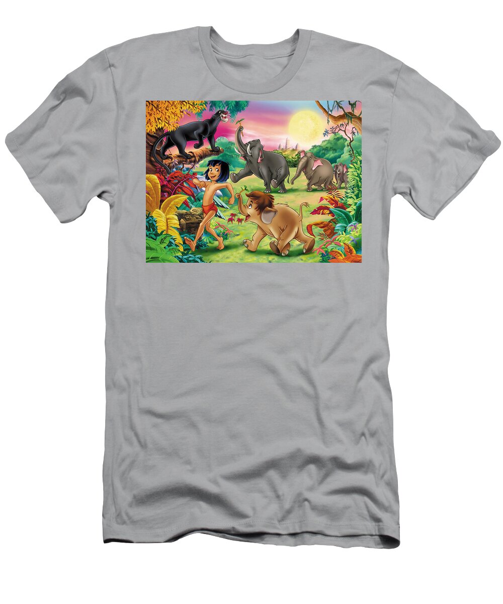 The Jungle Book T-Shirt featuring the digital art The Jungle Book by Maye Loeser