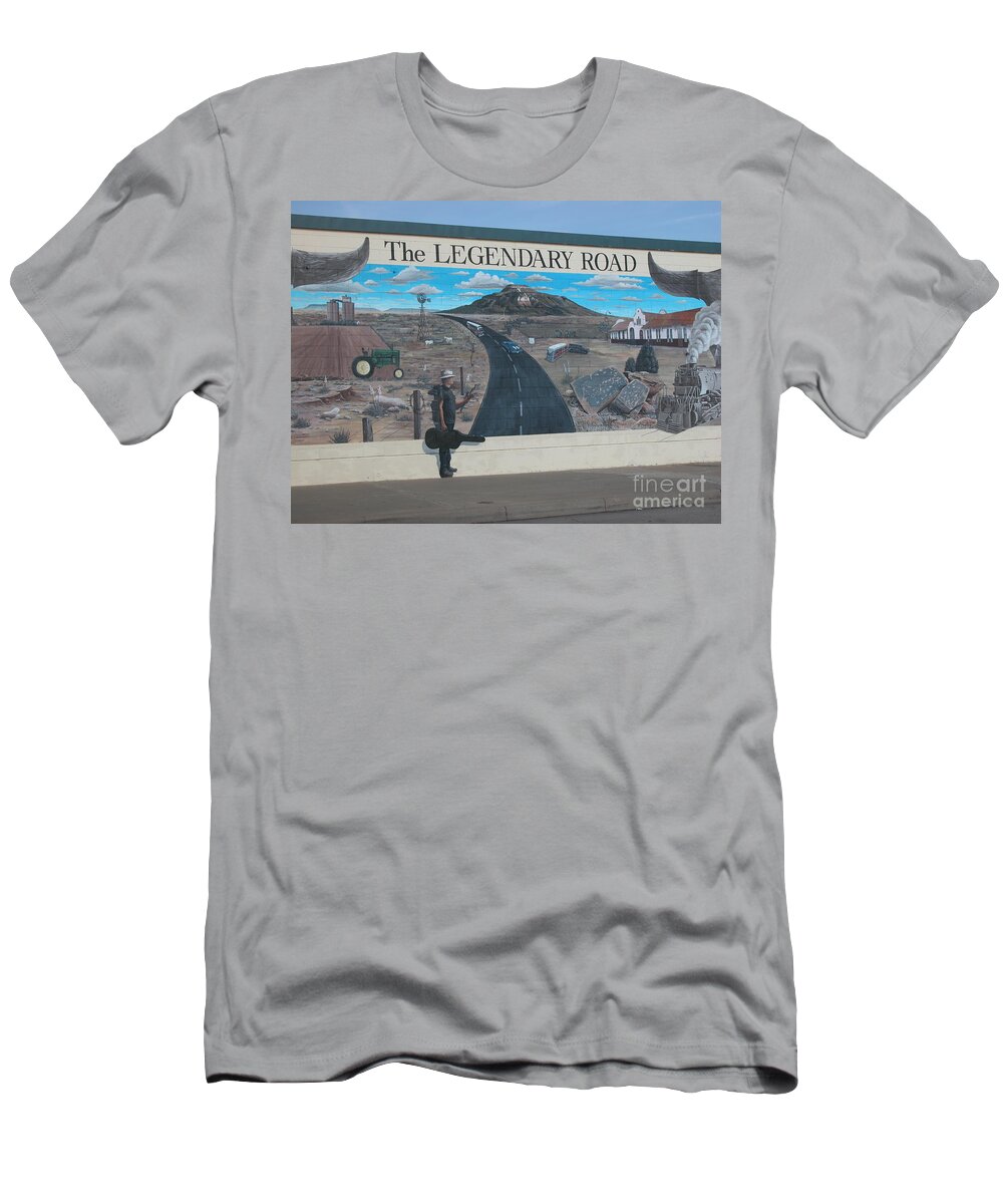 Route 66 T-Shirt featuring the photograph The Legendary Road by Jim Goodman