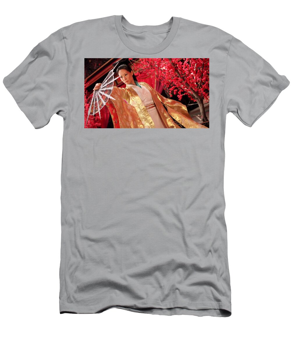 The Man With The Iron Fists T-Shirt featuring the digital art The Man With The Iron Fists by Maye Loeser