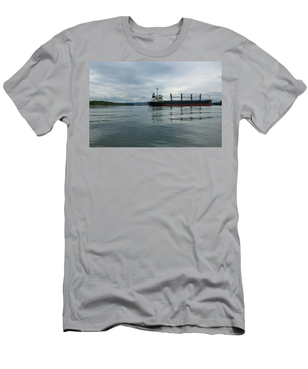 Photography T-Shirt featuring the photograph The Mighty Columbia by Quin Sweetman