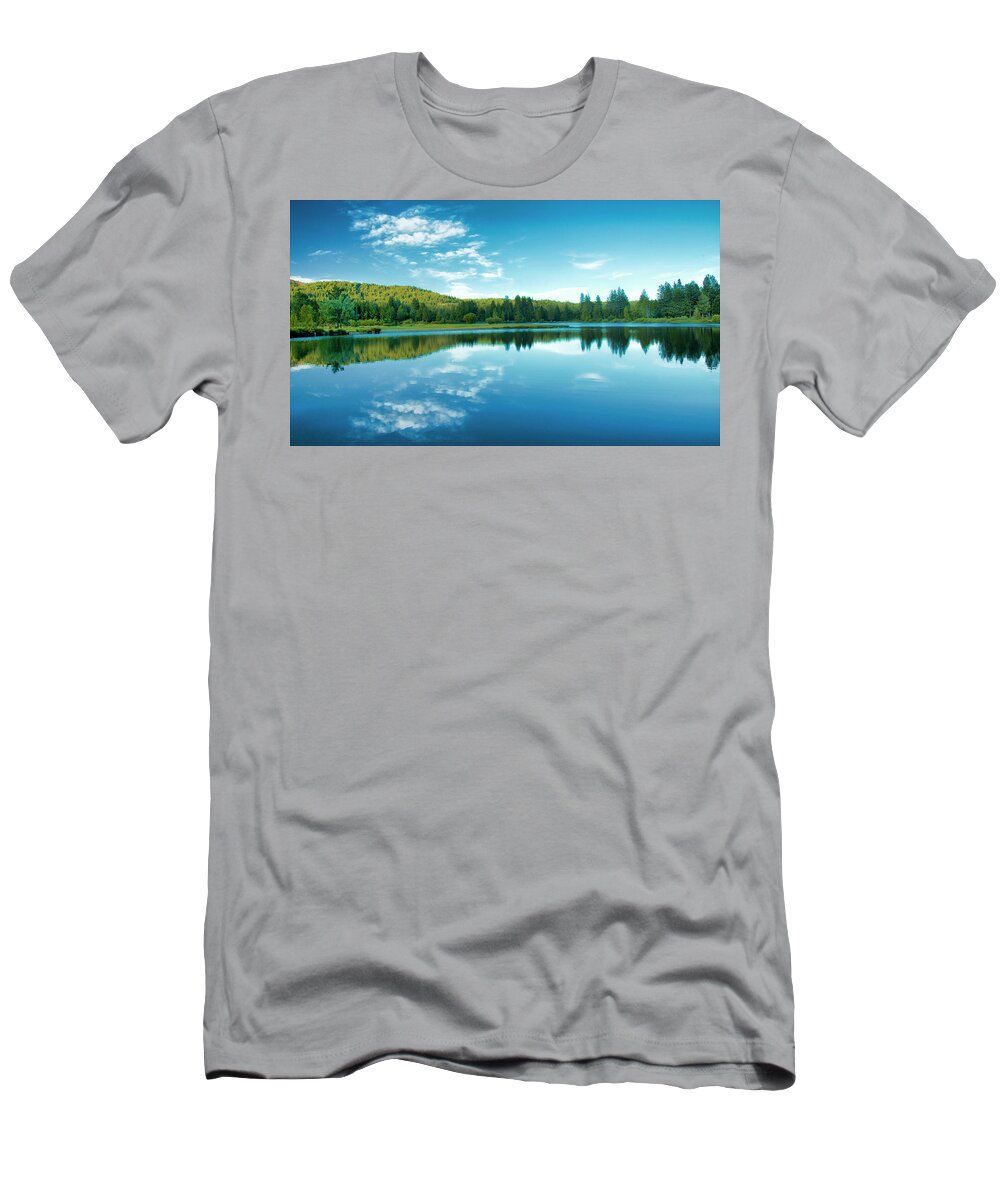 Mill T-Shirt featuring the photograph The Mill Pond by Mick Burkey