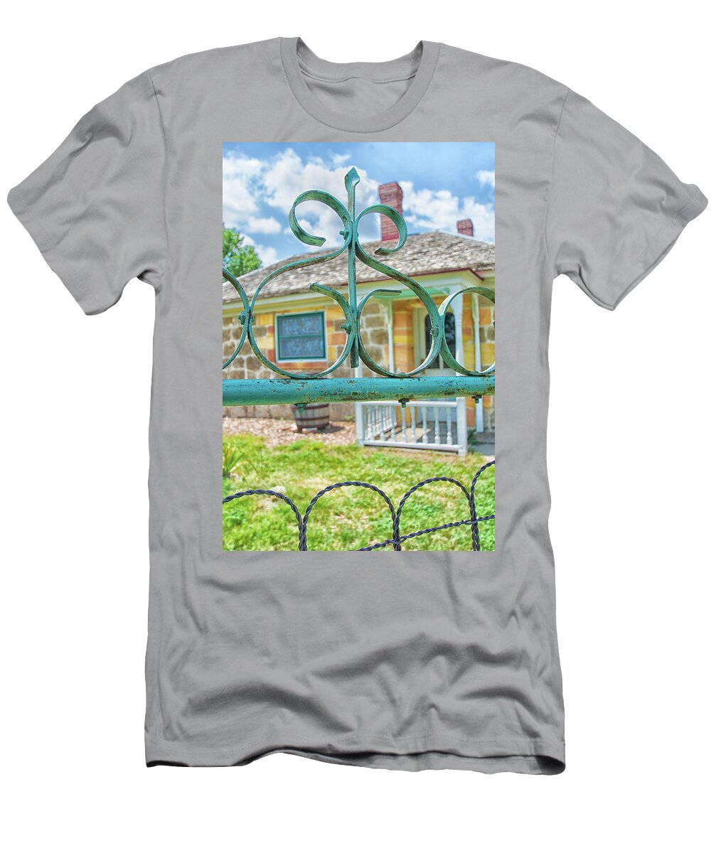 Garden Gate T-Shirt featuring the photograph The Old Gate by Jolynn Reed