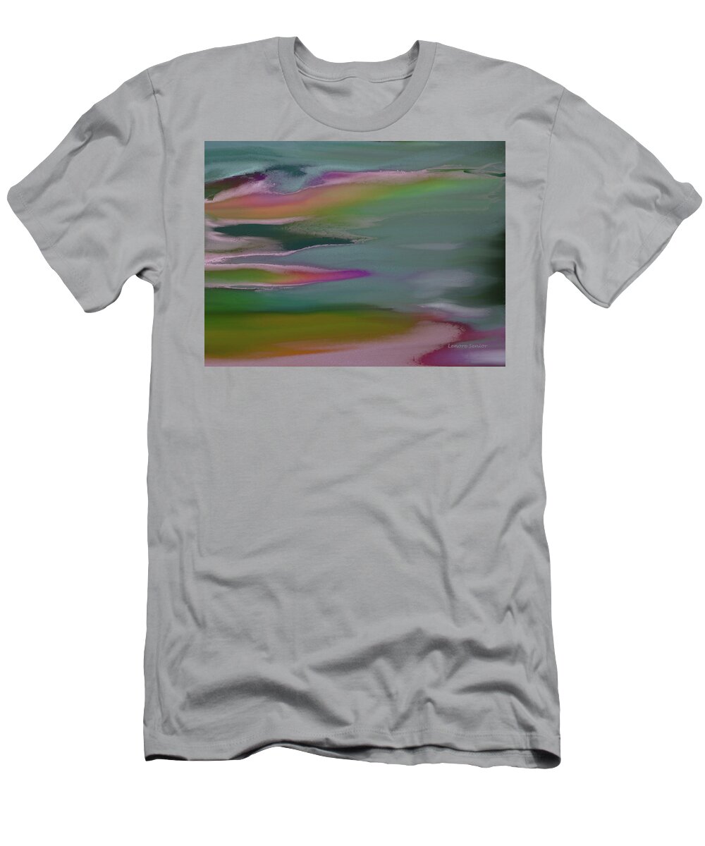 Abstract T-Shirt featuring the painting The Open Road by Lenore Senior