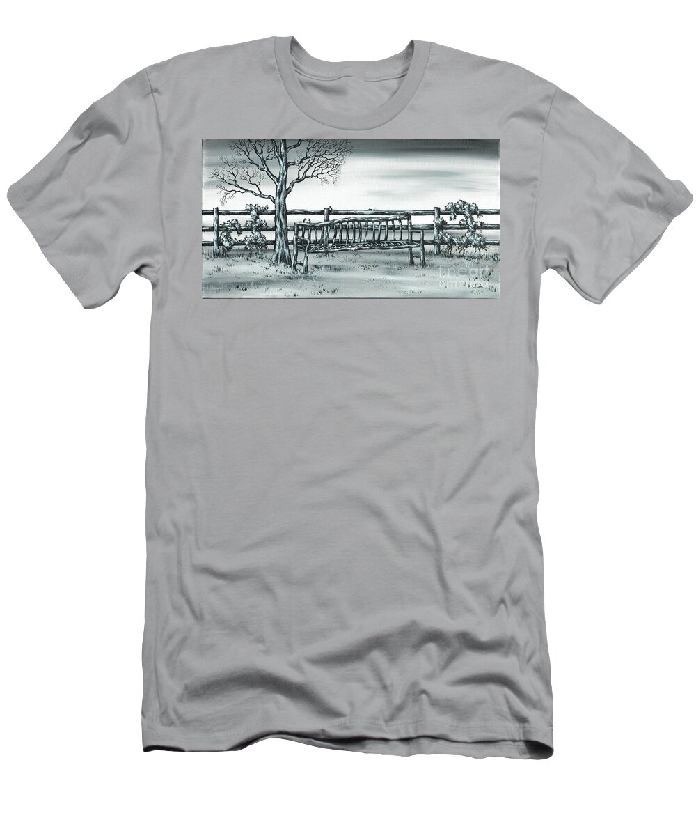 Tree T-Shirt featuring the painting The Rematch by Kenneth Clarke