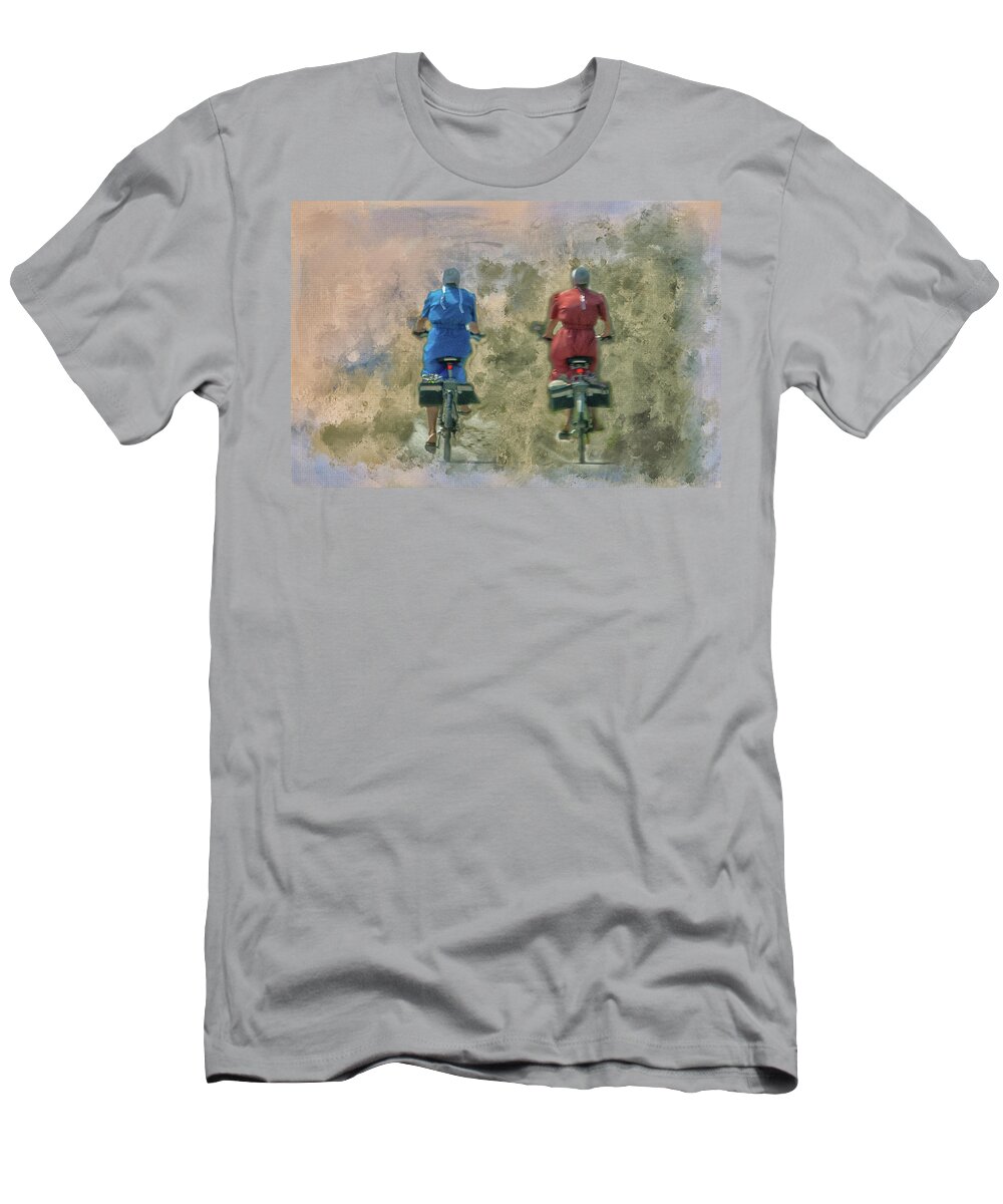 Bicycle T-Shirt featuring the photograph The Ride Home by Jolynn Reed