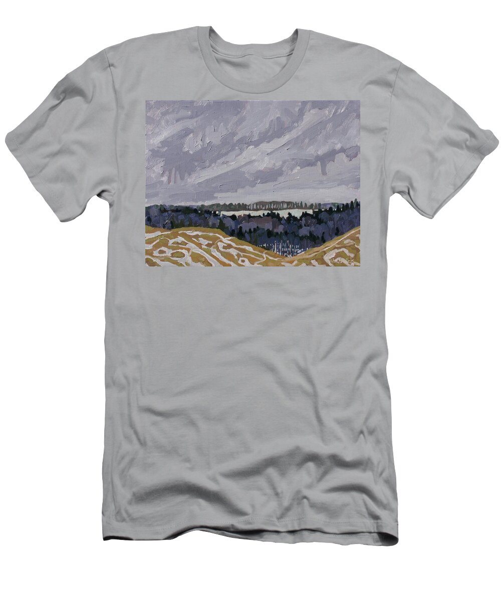 871 T-Shirt featuring the painting The See-Through Forest by Phil Chadwick