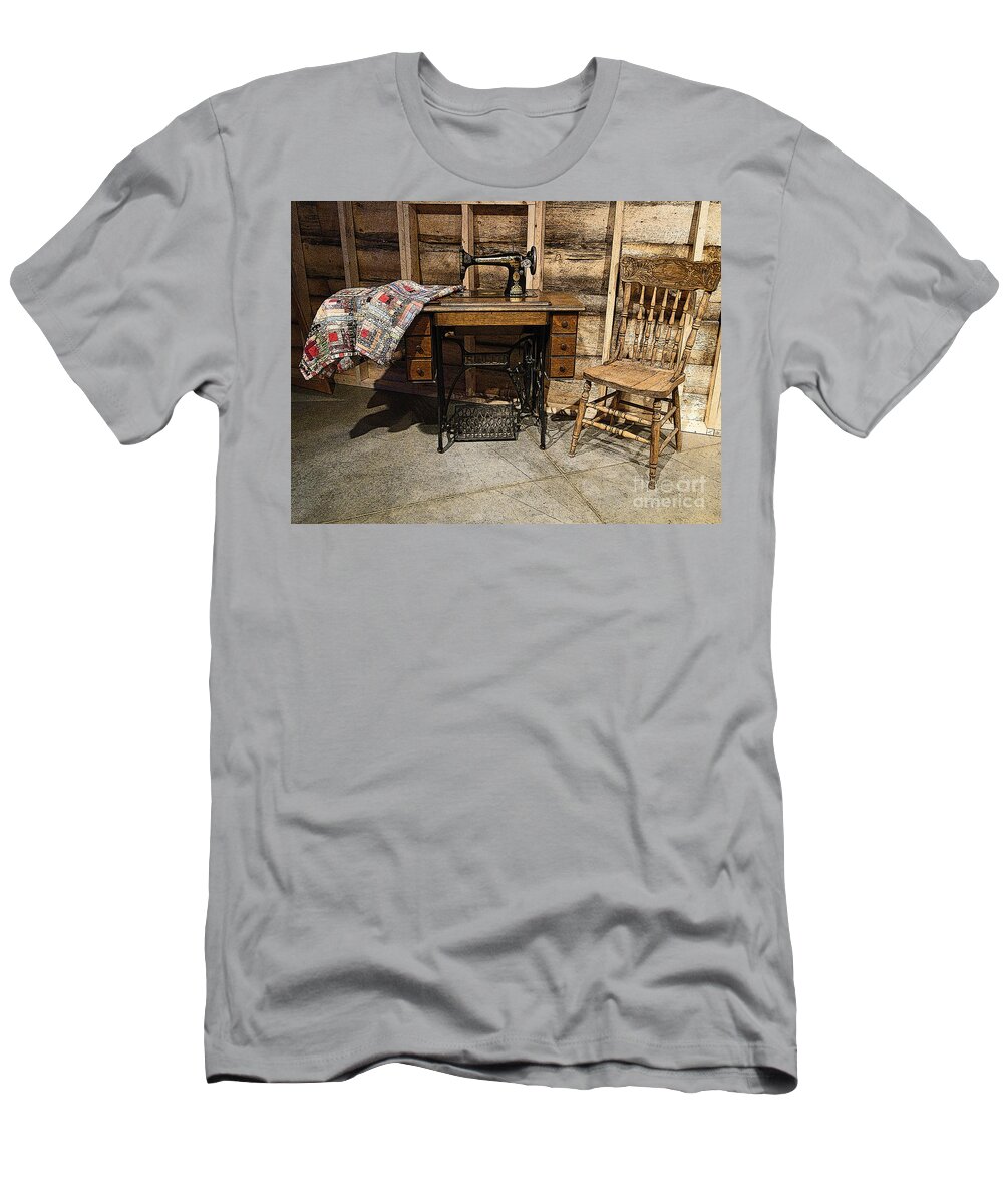 Al Bourassa T-Shirt featuring the photograph The Sewing Room II by Al Bourassa