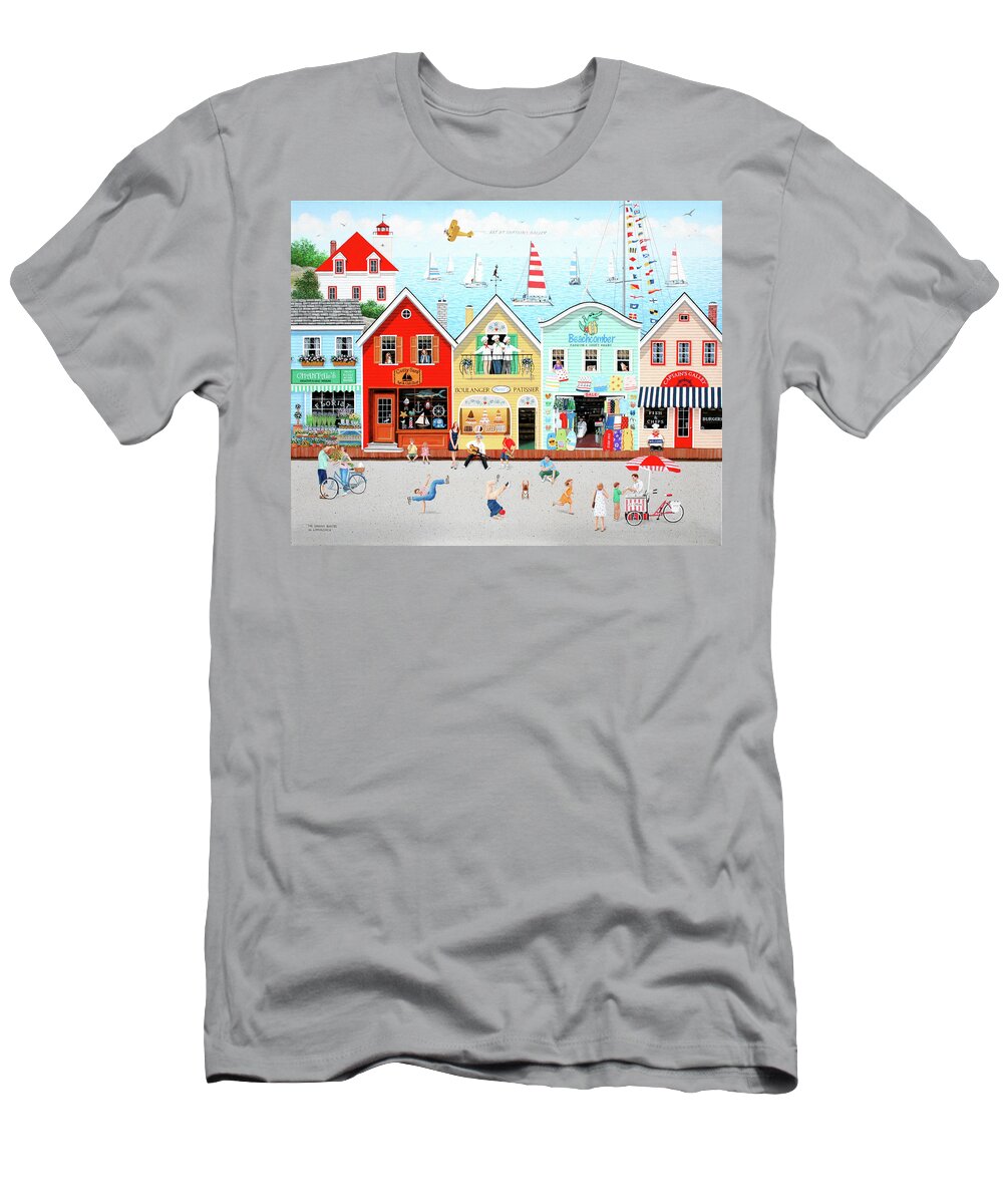 Folk Art T-Shirt featuring the painting The Singing Bakers by Wilfrido Limvalencia