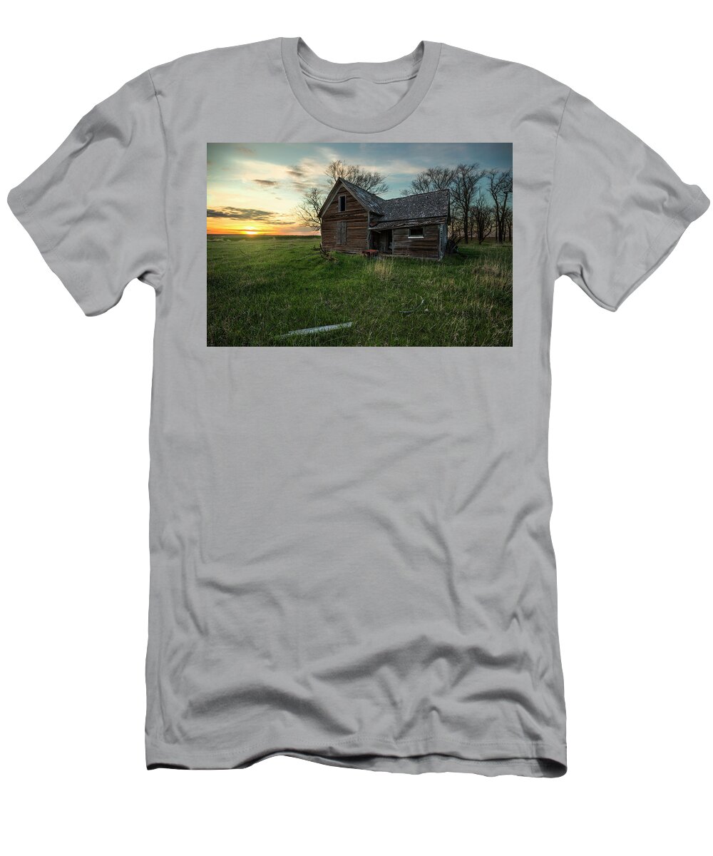 Sky T-Shirt featuring the photograph The Way She Goes by Aaron J Groen
