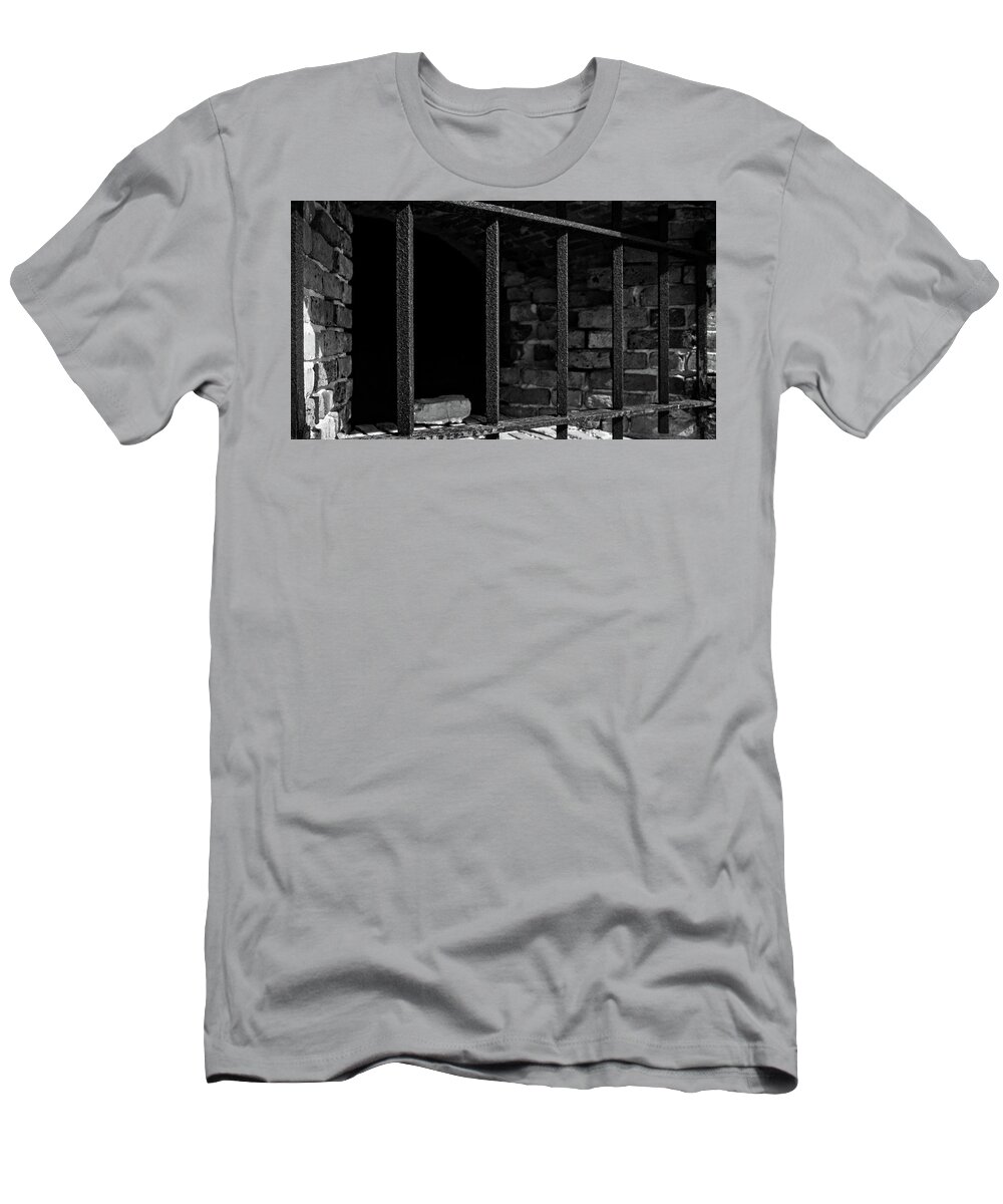 Historic T-Shirt featuring the photograph Through the bars 2 by George Taylor