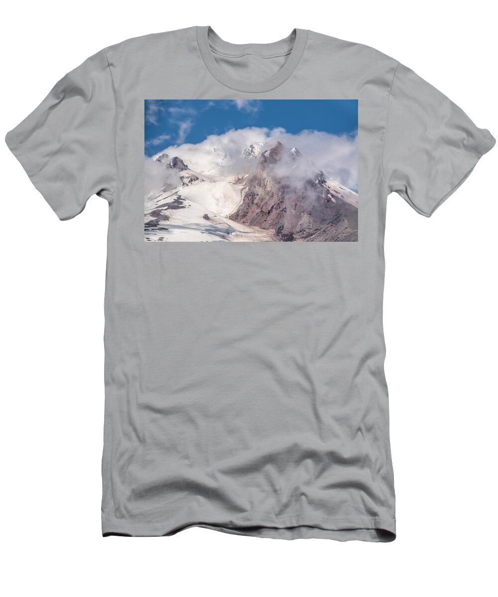 Mount Hood T-Shirt featuring the photograph Top Of The World by Kristina Rinell
