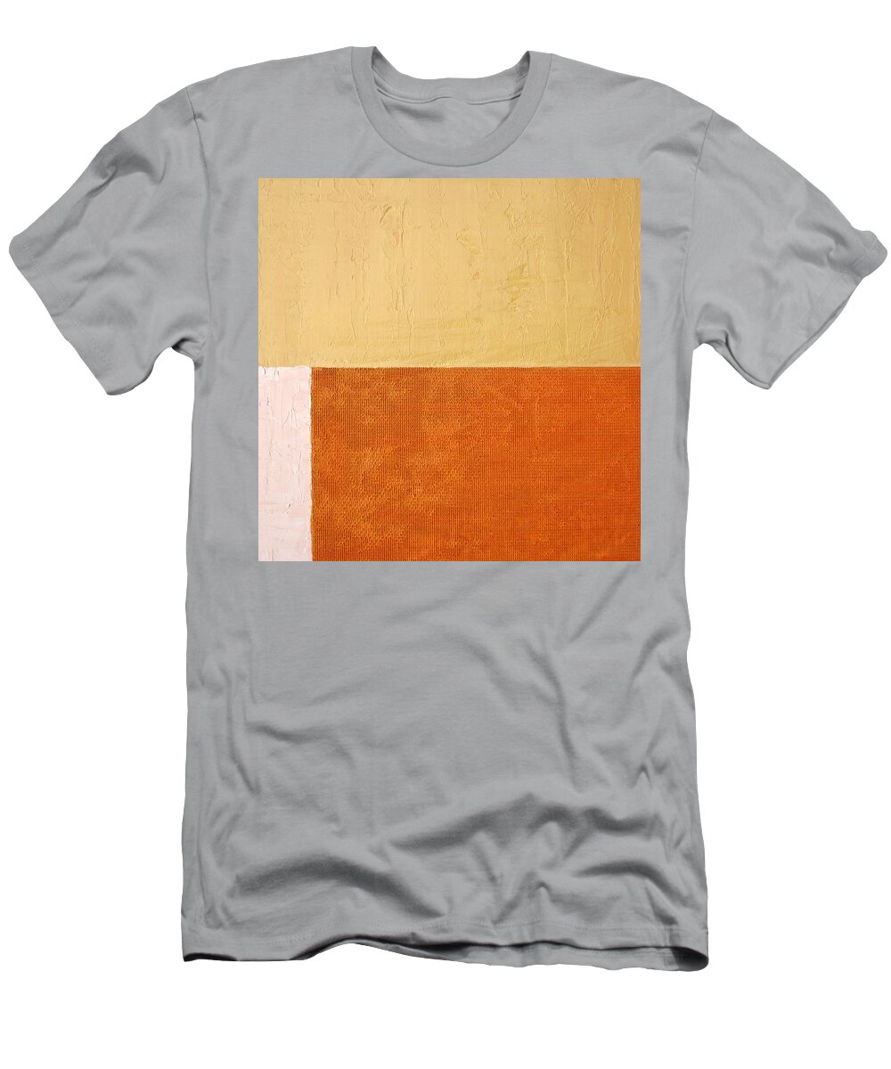 Orange T-Shirt featuring the painting Topaz Pink Orange by Michelle Calkins